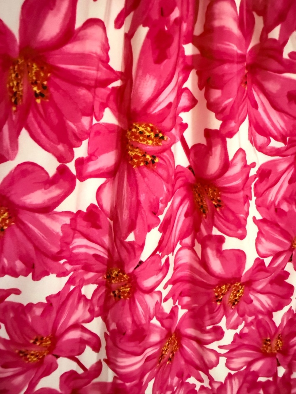 INC International Concepts Hot Pink Floral Halter Top with Gold Accent - Picture 2 of 5